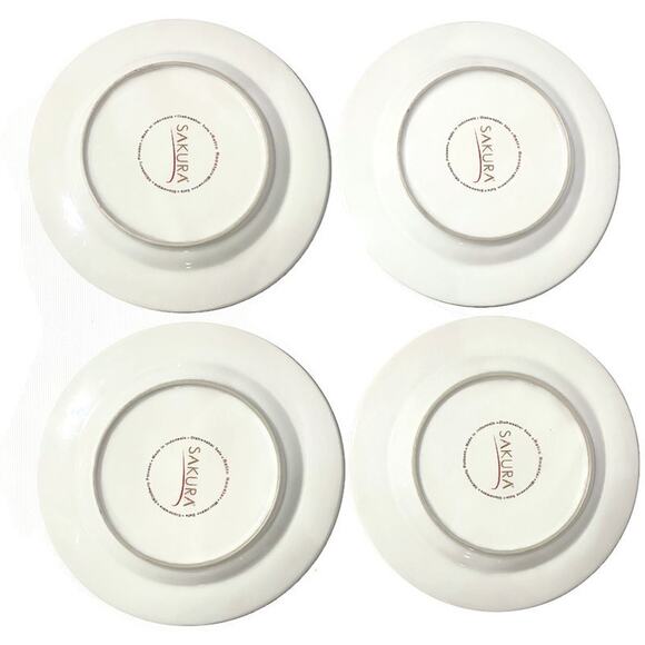 Sakura Retro Rooster Dessert/Salad Plates 8 Inches Set of Four - Picture 3 of 8
